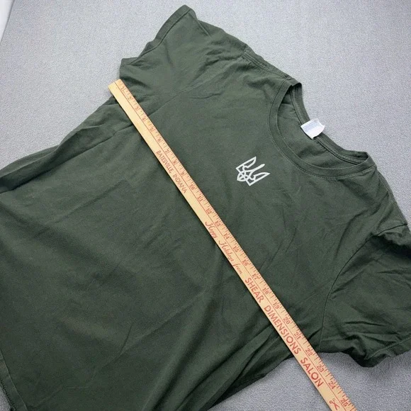 Embroidery Ukraine Trident Golden Women T Shirt Size 2XL - Picture 5 of 6